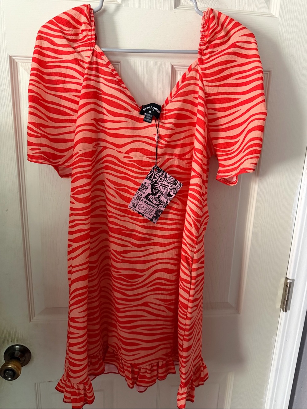 Red Zebra-Print top - Picture 4 of 4